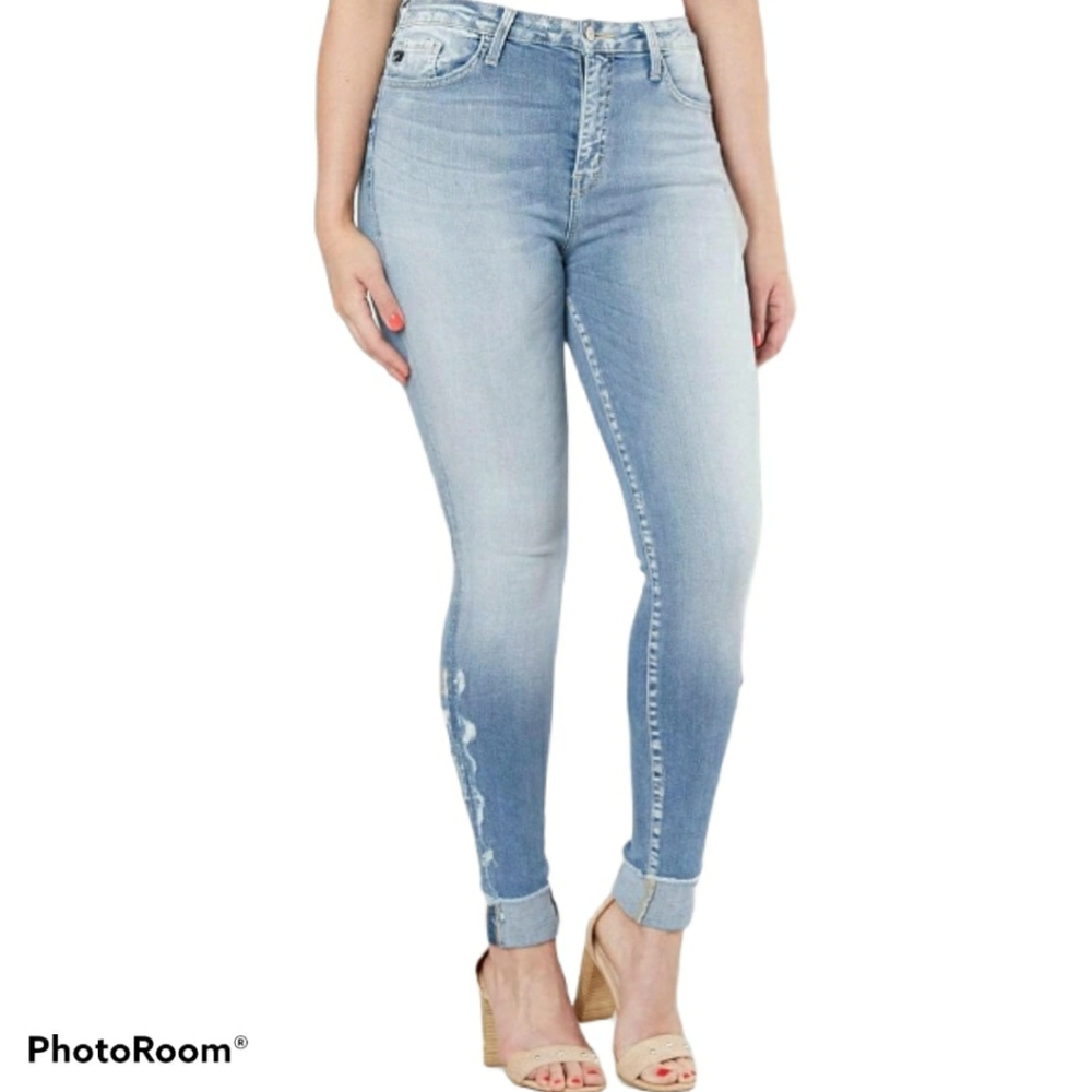 Kancan Kurvy High Rise Ankle Skinny Jeans